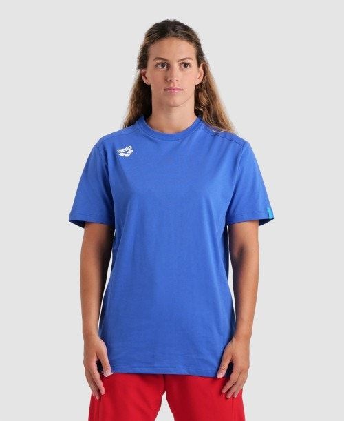 Arena Team T-shirt Panel Royal | 26918-QSNO