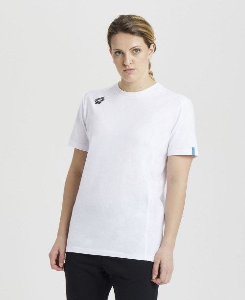 Arena Team T-shirt Panel White | 10684-CJGA