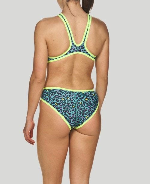 Arena The One Leopard Print - Maxlife Turquoise / Green | 89534-QPZI