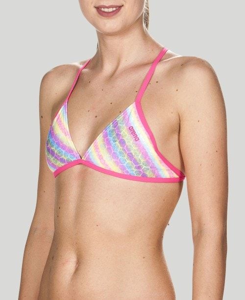 Arena Triangle Feel Top Rose | 14526-UJRQ