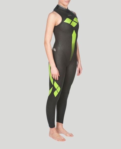 Arena Triwetsuit Sleeveless Black | 84271-HMUI