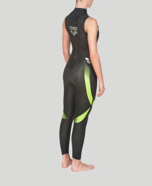 Arena Triwetsuit Sleeveless Black | 84271-HMUI