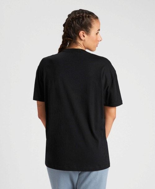 Arena Uni T-shirt Black | 95248-HNKO