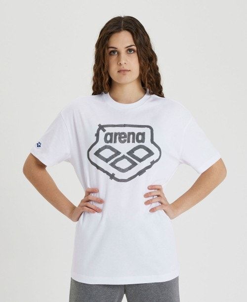 Arena Uni T-shirt White | 29476-CRWS