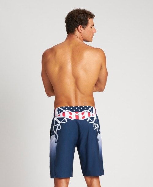 Arena Usa Swimming Team Kit Bermuda Navy | 21467-UDPI