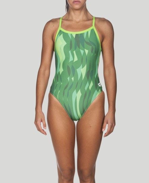 Arena Wavy Water Challenge Back - Maxlife Green | 83921-WXIV