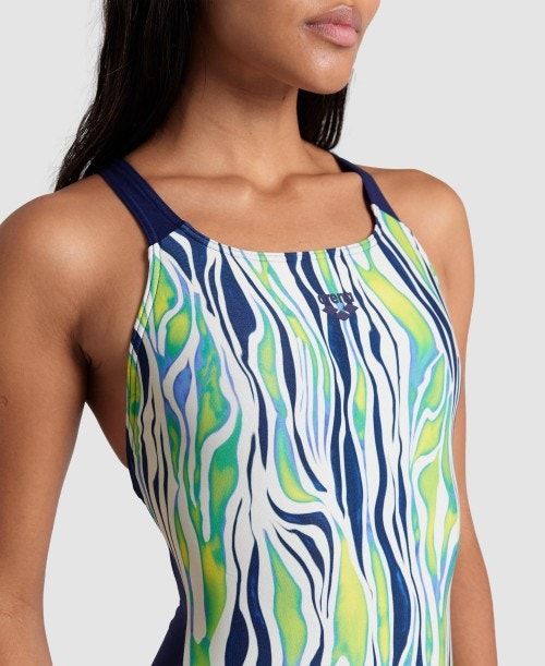 Arena Zebra Stripes Swim Pro Back Swimsuit Multicolor | 35821-LISH