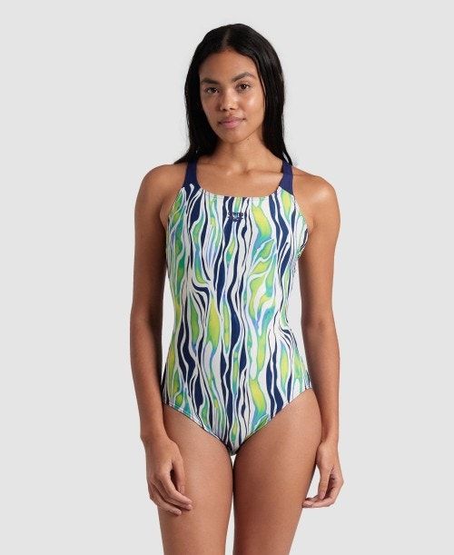 Arena Zebra Stripes Swim Pro Back Swimsuit Multicolor | 35821-LISH