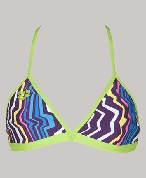 Arena Zig Zag Tie Back Top Purple | 50279-DMRZ